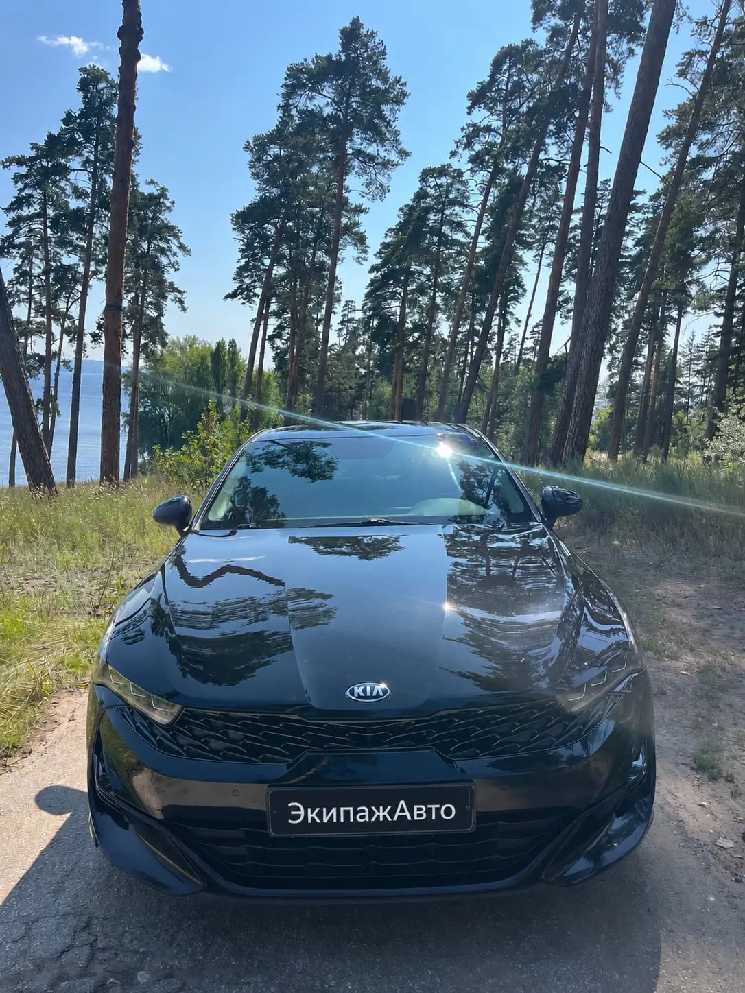 Kia K5 2022 года, вид спереди
